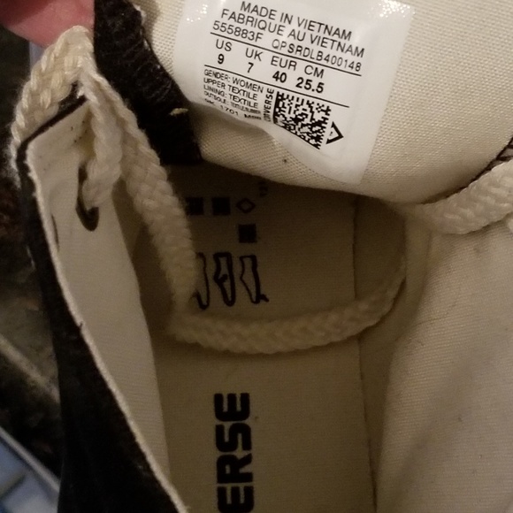 Firm price converse black sneakers 9 - Picture 5 of 8